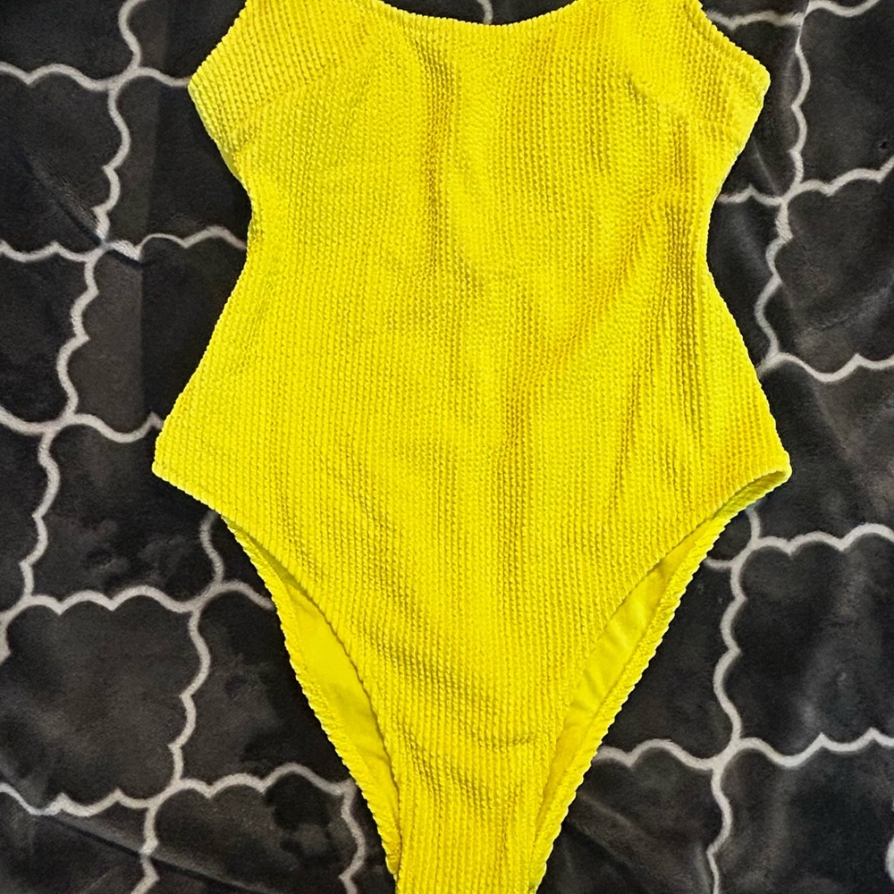 H&M Yellow Women's One Piece Swimsuit